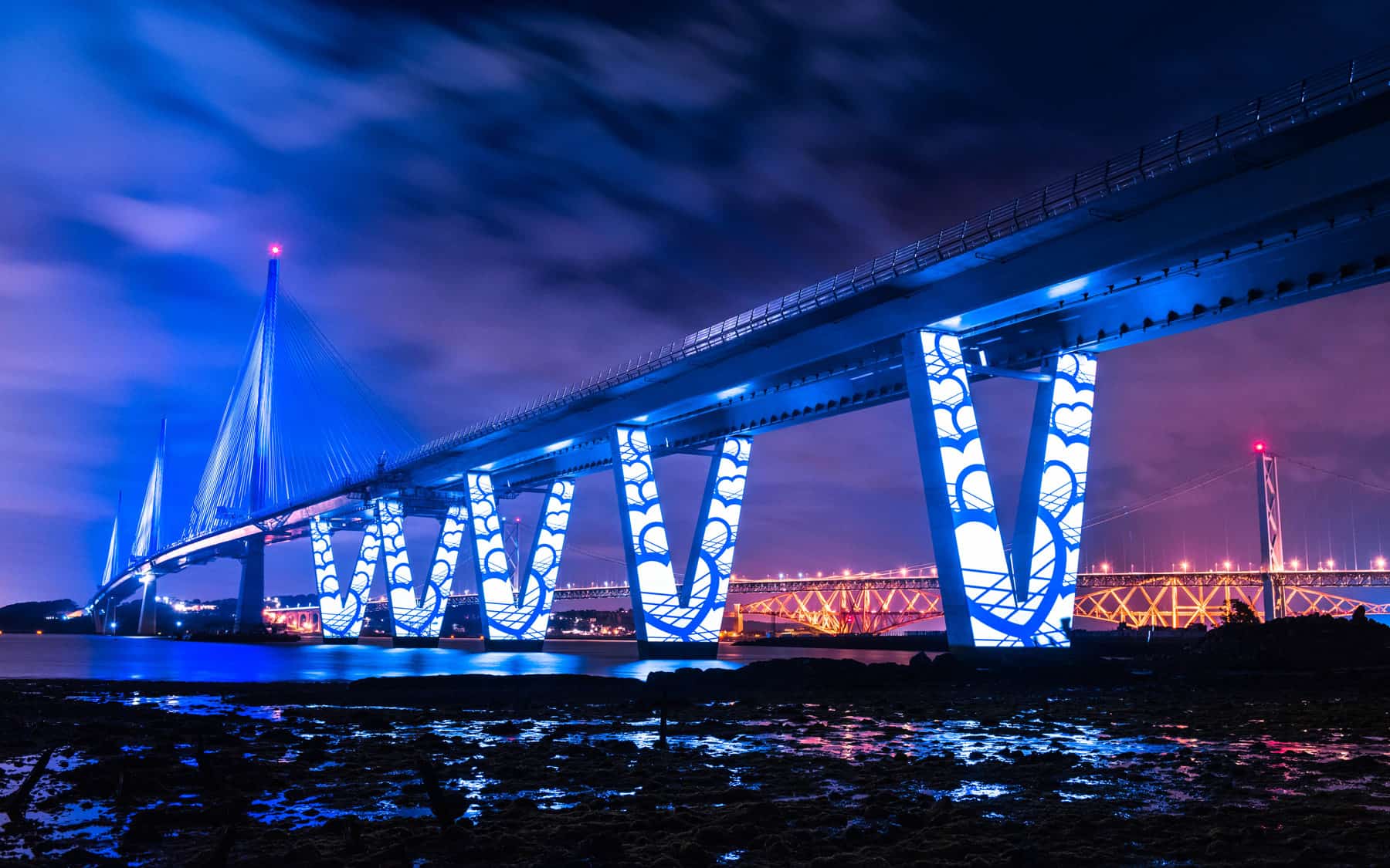 Queensferry crossing projections