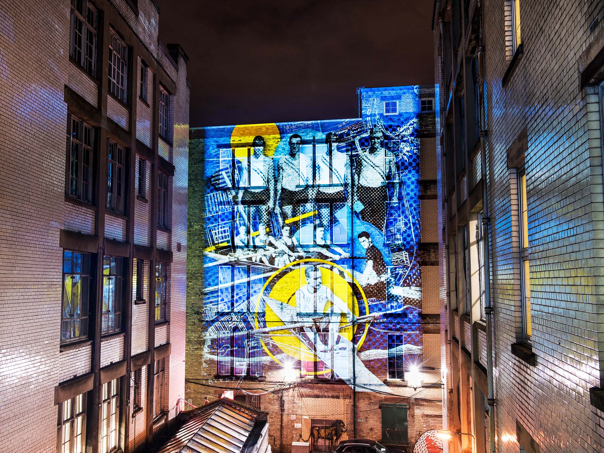 Tontine Lane Glasgow Archive Projection show