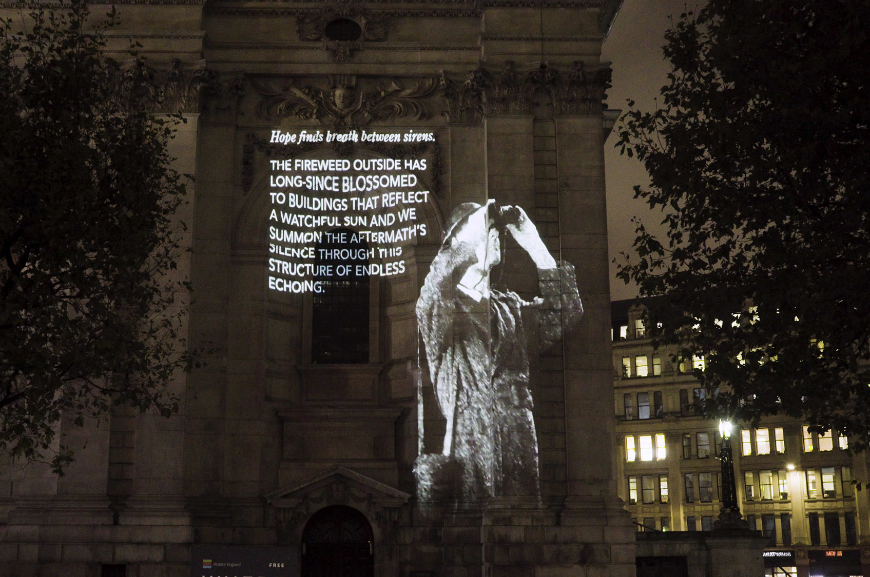 Where Light Falls, Projection mapping show on St Paul's Cathedral