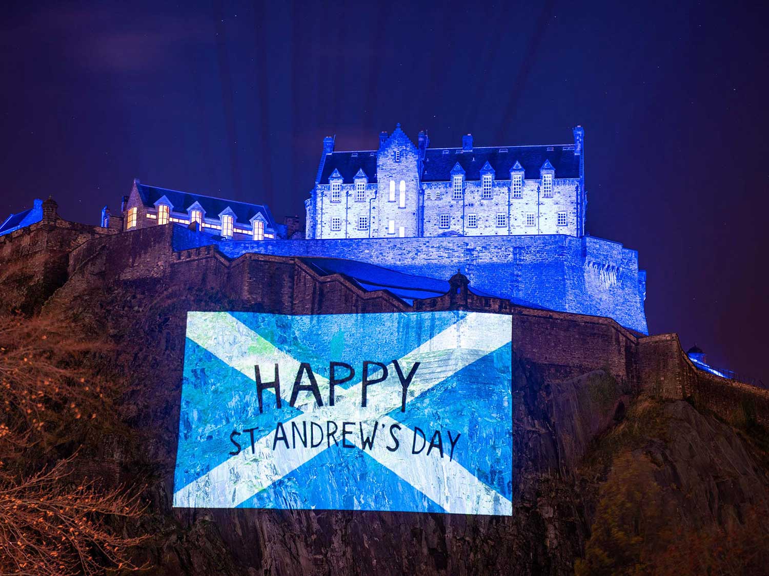 Scottish Governmemt Timelapse Guerrilla Projections film, for st andrews day
