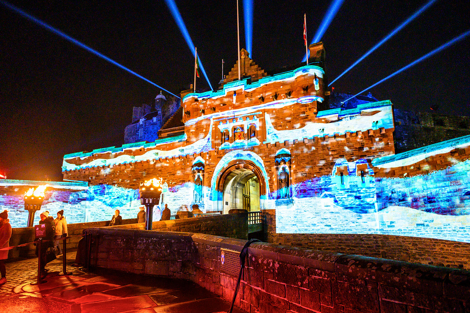 Castle of Light, Edinburgh Castle projection mapping, video projection, projection mapping project